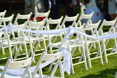 Güzel Bir Bahçede Düğün Töreni