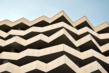 Şehirde apartman Çok modern cephe