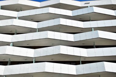 Şehirde apartman Çok modern cephe