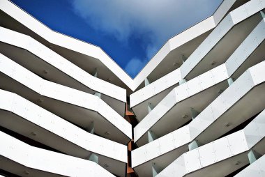 Şehirde apartman Çok modern cephe