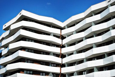 Şehirde apartman Çok modern cephe