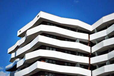 Şehirde apartman Çok modern cephe