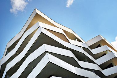 Şehirde apartman Çok modern cephe