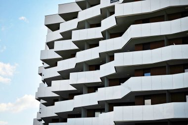 Şehirde apartman Çok modern cephe