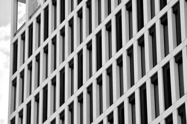 Fragmento Fachada Edifício Escritórios Moderno Exterior Parede Vidro Com Textura — Fotografia de Stock