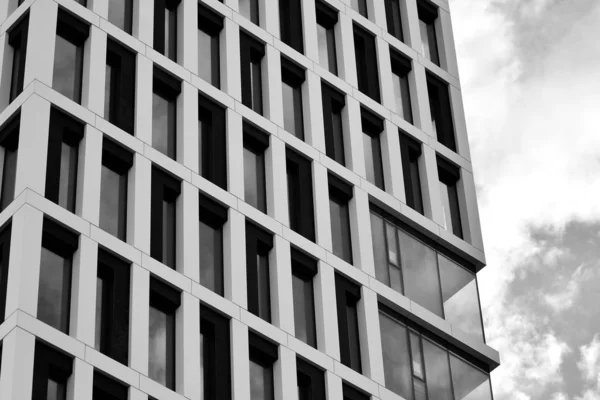 Facade Fragment Modern Office Building Exterior Glass Wall Abstract Texture — Stock Photo, Image