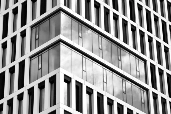 Fragmento Fachada Edifício Escritórios Moderno Exterior Parede Vidro Com Textura — Fotografia de Stock