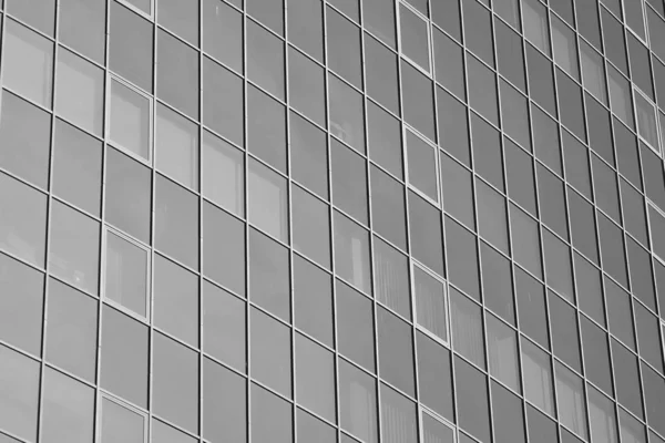 Fragmento Fachada Moderno Edificio Oficinas Exterior Pared Cristal Con Textura —  Fotos de Stock