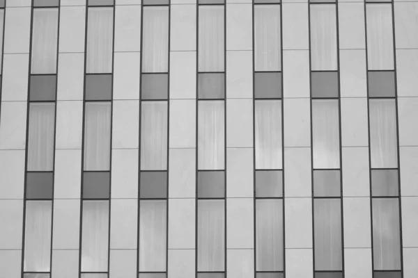 Fragment Façade Immeuble Bureaux Moderne Extérieur Paroi Verre Avec Une — Photo