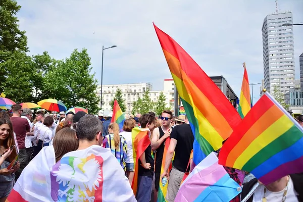 Warschau Polen Juni 2019 Die Gleichheitsparade Warschau Die Größte Gay — Stockfoto