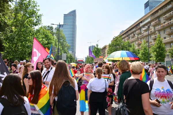 Warschau Polen Juni 2019 Die Gleichheitsparade Warschau Die Größte Gay — Stockfoto