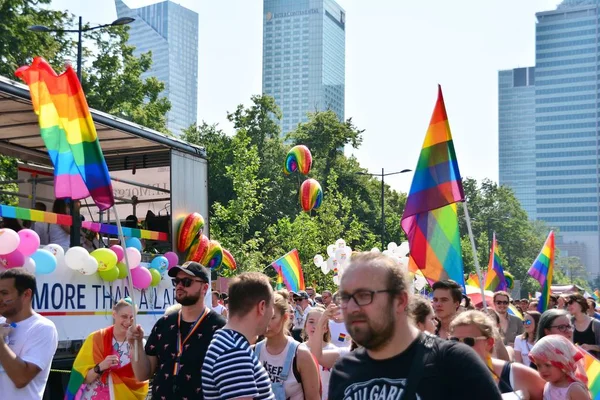 Varšava Polsko Června 2019 Varšavské Přehlídce Rovnosti Největší Přehlídka Homosexuální — Stock fotografie