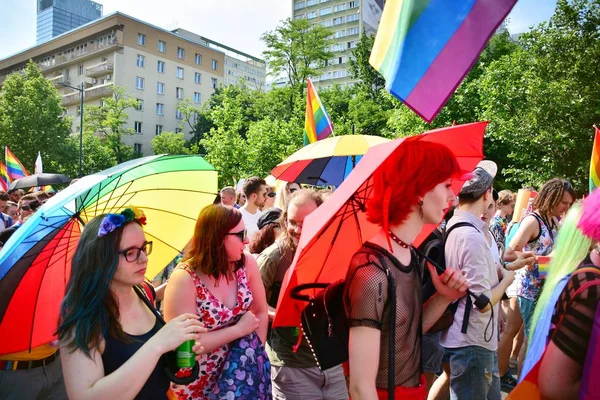 Warschau Polen Juni 2019 Die Gleichheitsparade Warschau Die Größte Gay — Stockfoto