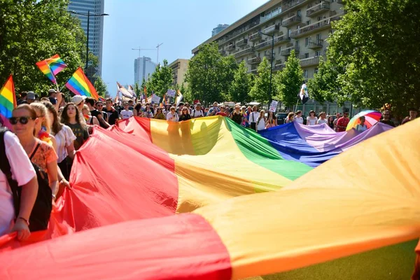 Warschau Polen Juni 2019 Die Gleichheitsparade Warschau Die Größte Gay — Stockfoto