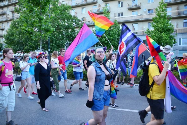 Варшава Польша Июня 2019 Года Парад Равенства Варшаве Крупнейший Гей — стоковое фото