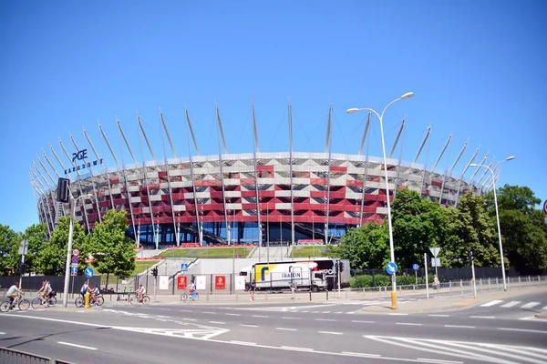 Warszawa Polen Juni 2019 Det Nationale Fodboldstadion Warszawa Pge Narodowy - Stock-foto