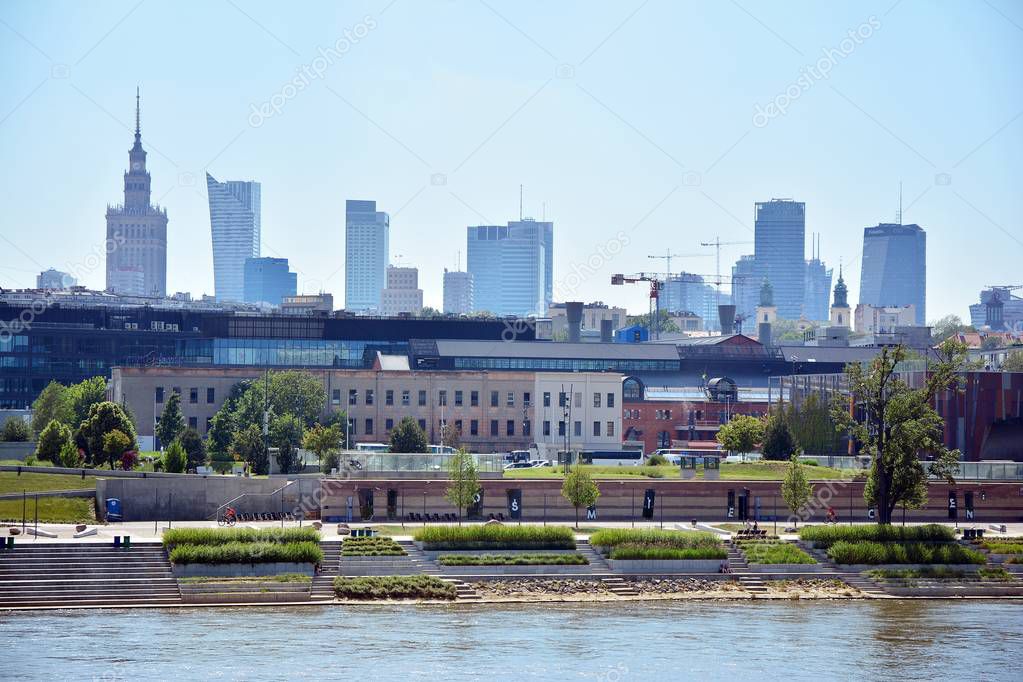 Urban plan Warsaw Poland