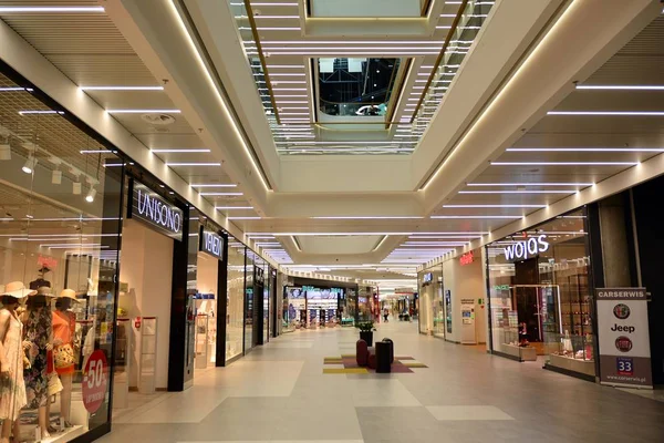 Warsaw Poland June 2019 Interior Modern Shopping Center Galeria Mlociny — Stock Photo, Image