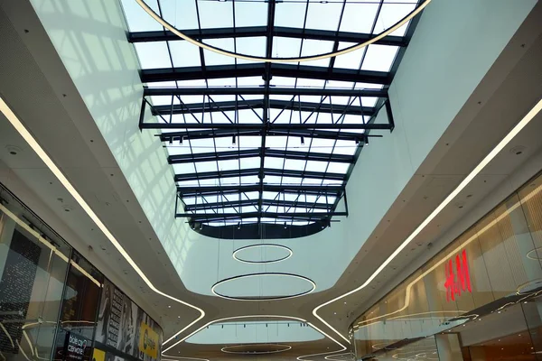 Warsaw Poland June 2019 Interior Modern Shopping Center Galeria Mlociny — Stock Photo, Image