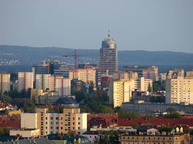 Szczecin, Polonya. 6 Ekim 2016. Szczecin kasabasının en iyi görünümü