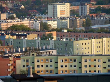 Szczecin, Polonya. 6 Ekim 2016. Szczecin kasabasının en iyi görünümü