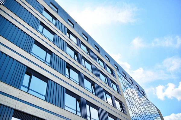 Edificio Nuevo Centro Ciudad Vidrio Como Fachada Del Moderno Edificio — Foto de Stock