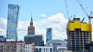 Varşova, Polonya. 26 Temmuz 2019. Varso Place Ofis Binası İnşaatı.