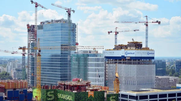 Warszawa Polen Juli 2019 Byggandet Warszawa Navet Warszawa Navet Kommer — Stockfoto