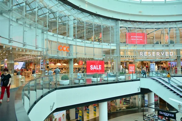 ポーランド シュチェシン 2019年8月2日 ギャラクシーセンターは最大のショッピング エンターテイメントセンターです — ストック写真