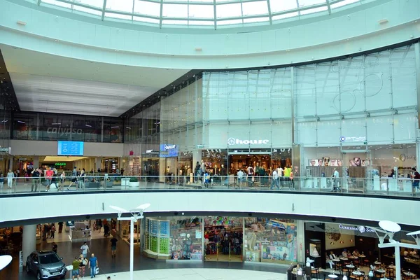 Szczecin Polen Augusti 2019 Galaxy Centre Den Största Shopping Entertainment — Stockfoto