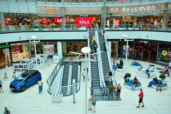 Szczecin Poland August 2019 Galaxy Centre Largest Shopping Entertainment Centre — Stock Photo, Image