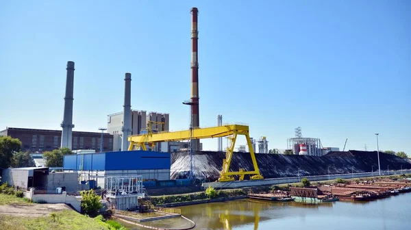 Varsovia Polonia Agosto 2019 Central Eléctrica Calor Zeran Planta Puso —  Fotos de Stock