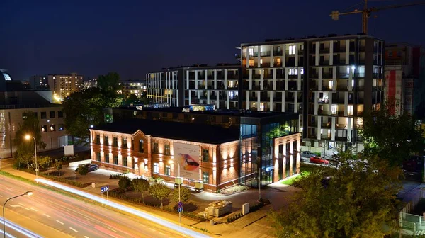 Warschau Polen August 2019 Powazkowska Straßen Der Nacht Warschau — Stockfoto