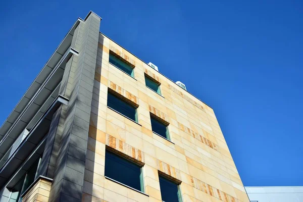 Janelas Edifício Moderno Para Escritórios Arquitetura Edifícios Empresariais — Fotografia de Stock