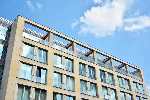 Las Ventanas Edificio Moderno Para Oficinas Arquitectura Edificios Comerciales — Foto de Stock