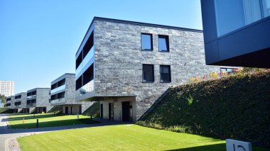 Varşova, Polonya. 22 Eylül 2019. Varşova Mokotow bölgesinde 