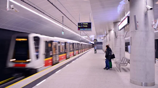 Warsaw Poland September 2019 Second Line Warsaw Subway System Warsaw — Stock Photo, Image