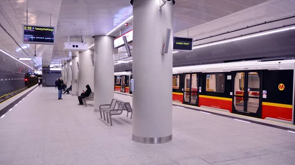 Warsaw Poland September 2019 Second Line Warsaw Subway System Warsaw — Stock Photo, Image