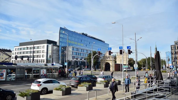 Szczecin Poland October 2019 Streets Szczecin City Center — Stock Photo, Image