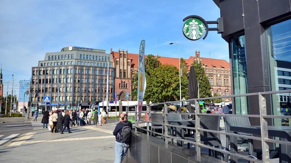 Szczecin Polsko Října2019 Ulice Štětíně Centrum Města — Stock fotografie