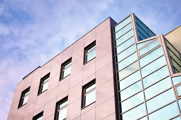 Ablakok Egy Modern Épület Irodák Üzleti Épületek Építészete — Stock Fotó