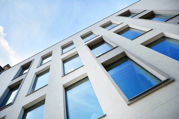 Okna Moderní Budovy Pro Kanceláře Architektura Obchodních Budov — Stock fotografie