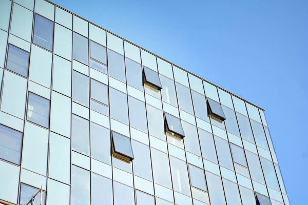 Fragmento Novo Edifício Centro Negócios — Fotografia de Stock