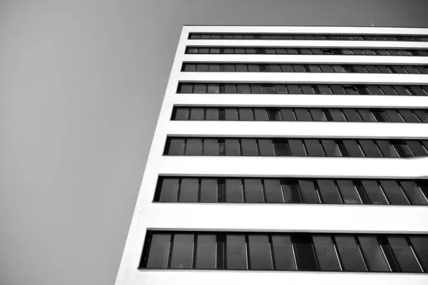 Finestre Moderno Edificio Uffici Edifici Commerciali Architettura Bianco Nero — Foto Stock