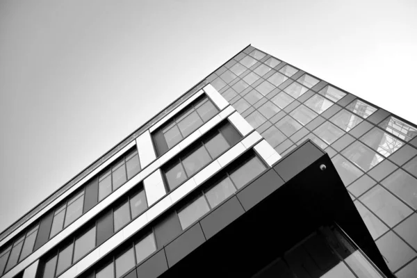 Windows Modern Building Offices Business Buildings Architecture Black White — Stock Photo, Image
