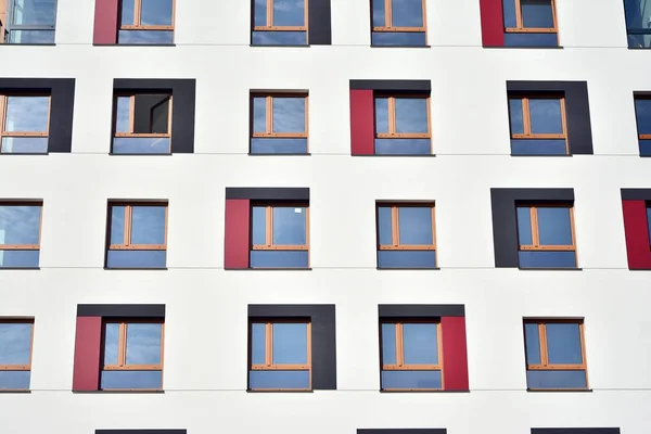 Moderne Europese Residentiële Flatgebouwen Wijk Abstract Architectuur Fragment Van Moderne — Stockfoto