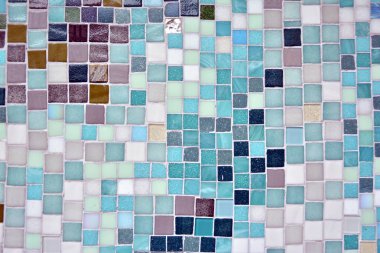 Renkli mozaik cam fayans duvar