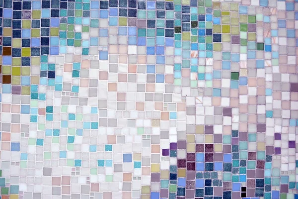 Kleurrijk Mozaïek Tegel Glaswand — Stockfoto