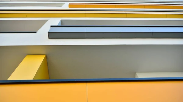 Modernos Edificios Residenciales Europeos Arquitectura Abstracta Fragmento Geometría Urbana Moderna —  Fotos de Stock