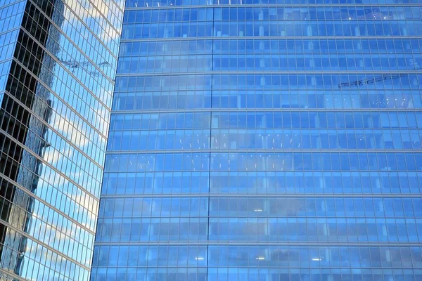 Textura Fachada Edifício Escritório Espelhado Vidro Fragmento Fachada Arquitetura Moderna — Fotografia de Stock